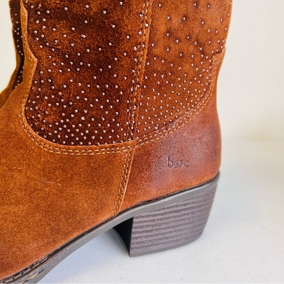 Boc Embellished Ankle Western Suede Boots 9 - Picture 7 of 12